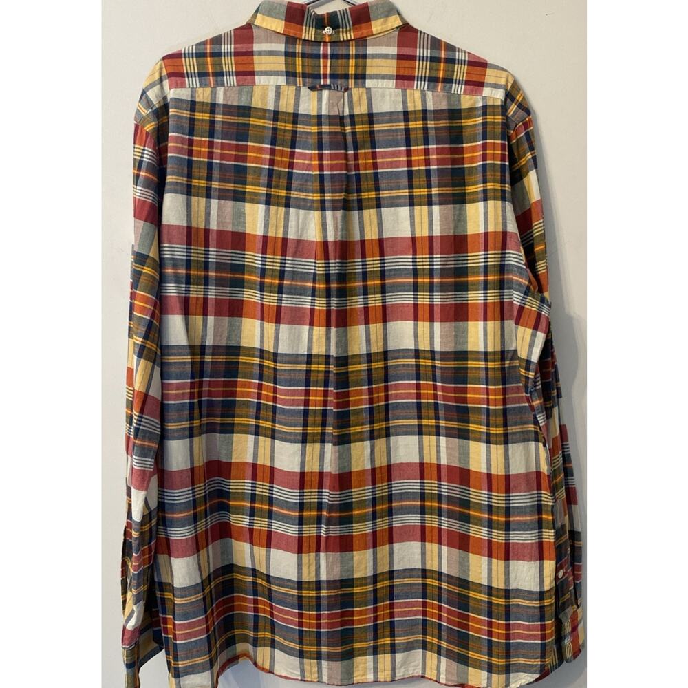 Ralph Lauren Men's Red Blue Multicolor Pocket Lightweight L/S Shirt Size XL - Picture 4 of 5